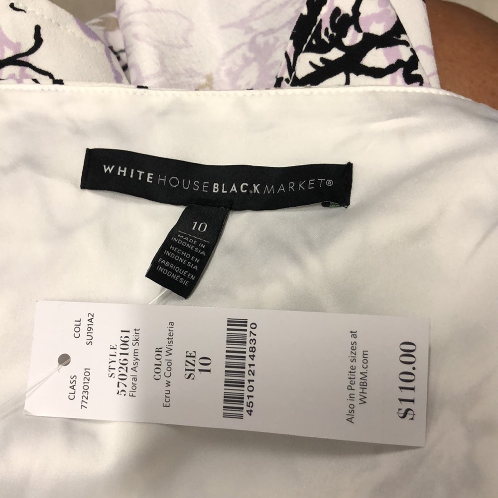 White House Black Market Ladies Floral Skirt - Picture 6 of 10